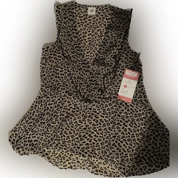NWT, Small, CAni, Leopard Blouse - Picture 2 of 2